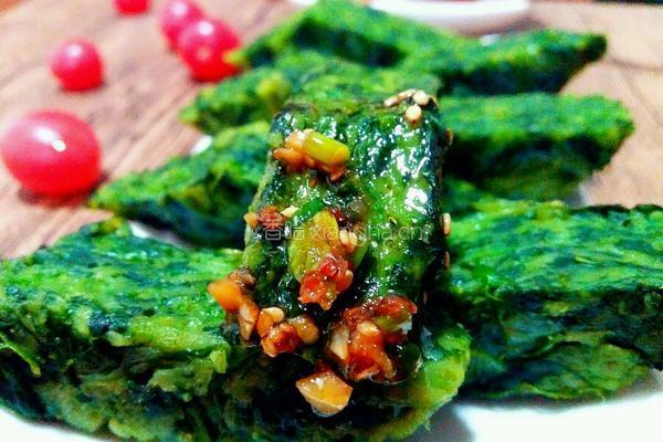 菠菜糕的做法图解14