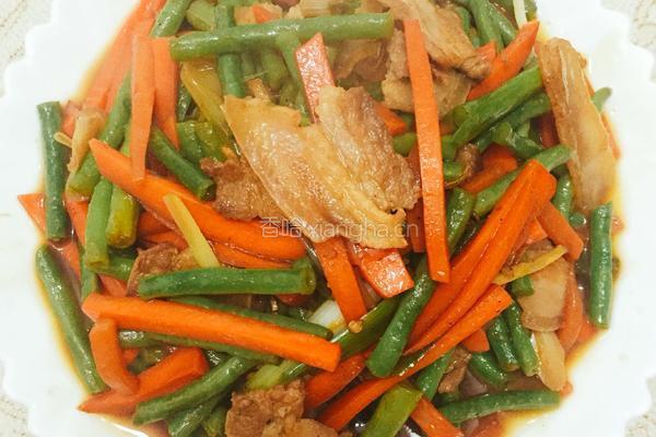 双色肉片的做法图解14