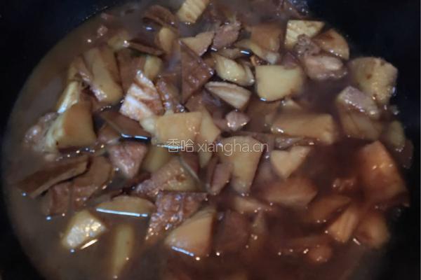 竹笋烧肉的做法图解10