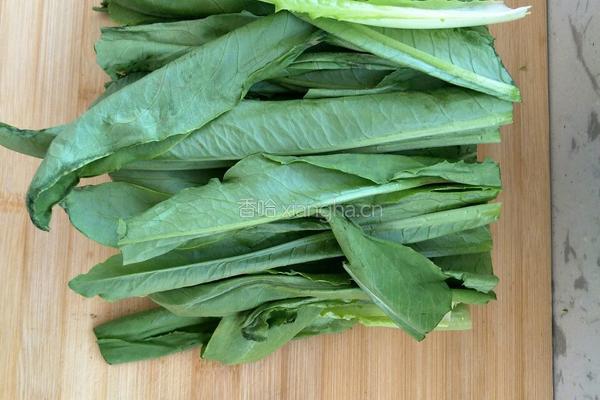 蒜蓉油麦菜的做法图解2