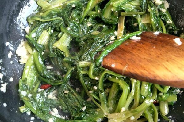 蒜蓉油麦菜的做法图解9