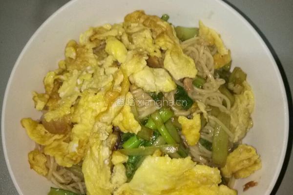 素菜炒面的做法图解4