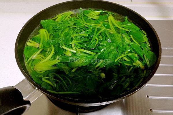 菠菜鸡蛋炖粉条的做法图解3