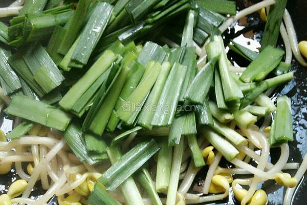 韭菜炒黄豆芽的做法图解7