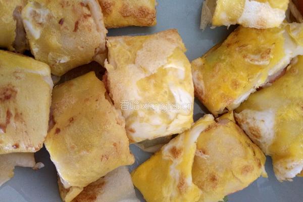自制鸡蛋火腿煎饼的做法图解5