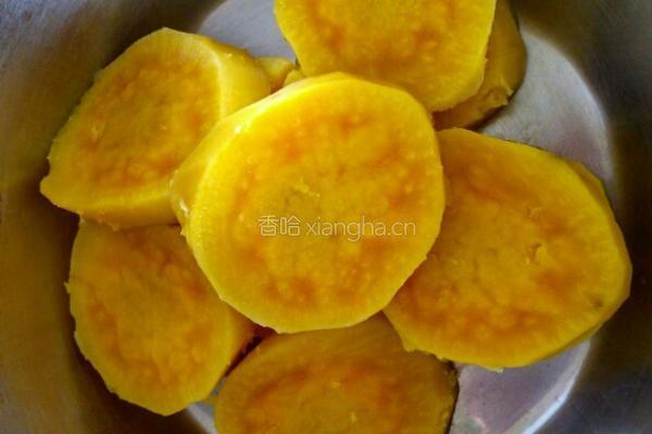 黄金红薯糯米豆沙球的做法图解4