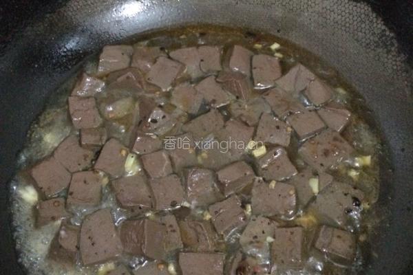 红烧猪血的做法图解4