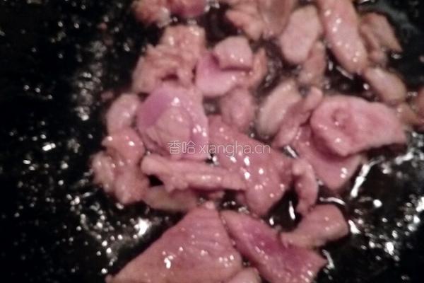 青椒炒肉的做法图解4
