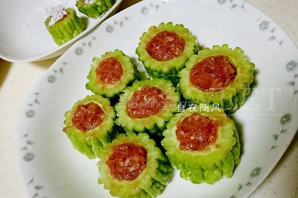 苦瓜酿肉的做法图解2