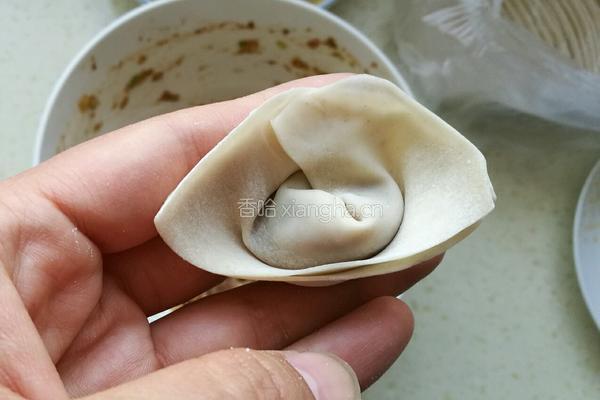 猪肉大葱馅馄饨的做法图解6