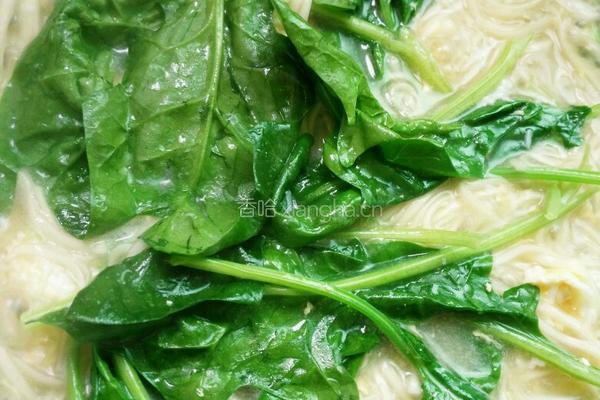 菠菜鸡蛋面的做法图解9
