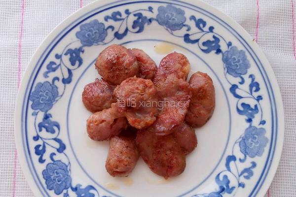 油麦菜炒腊味的做法图解1