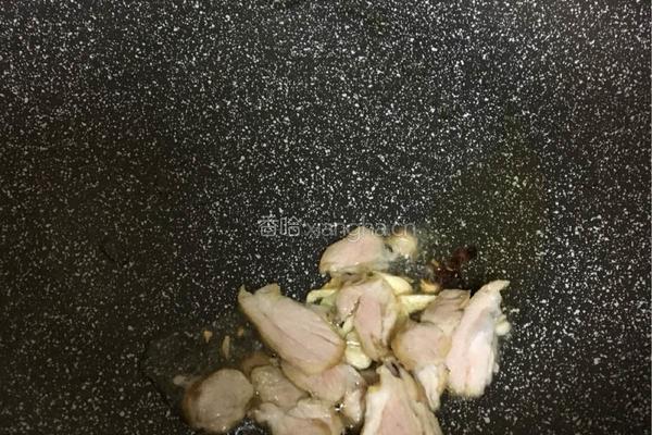 炸肉炒油菜的做法图解4