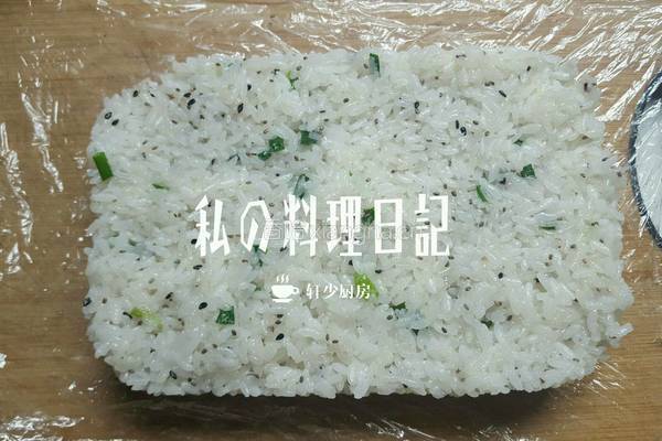 空气炸版芝麻粢饭糕的做法图解6