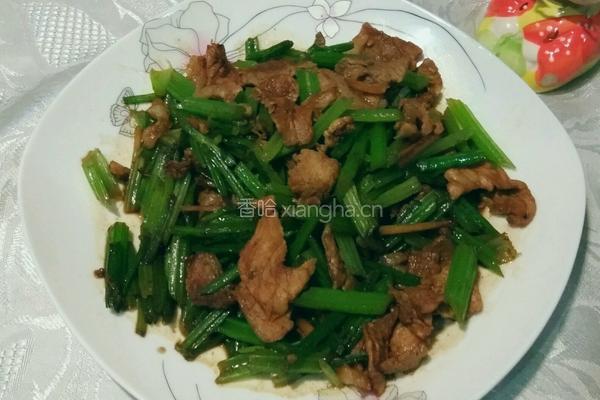 香芹炒肉片