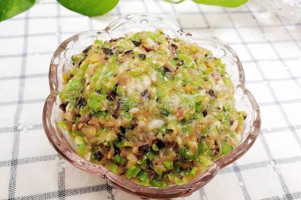 缸豆香菇木耳饺子馅的做法图解16