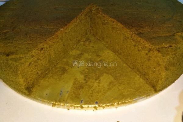 10寸抹茶戚风蛋糕的做法图解18