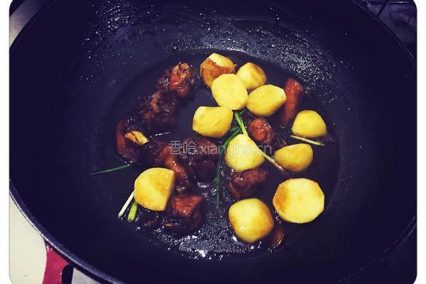 可乐土豆鸭腿的做法图解6