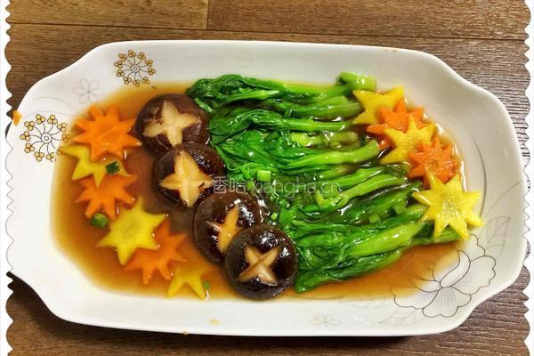 香菇菜心的做法图解7