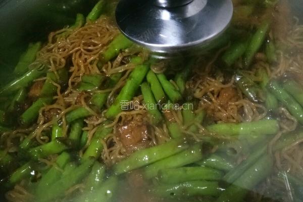 豆角蒸面条的做法图解9