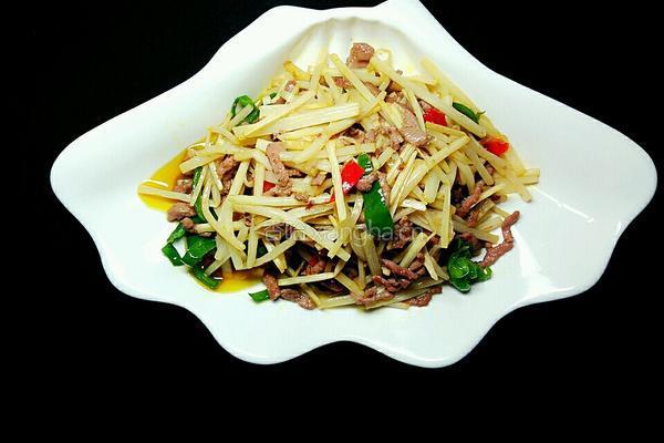 清笋牛肉丝的做法图解7