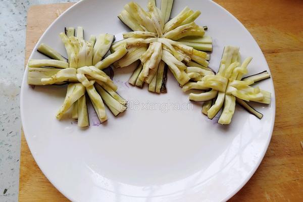菊花茄子的做法图解6