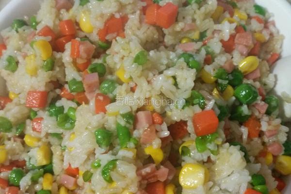 红蓝黄炒饭的做法图解8