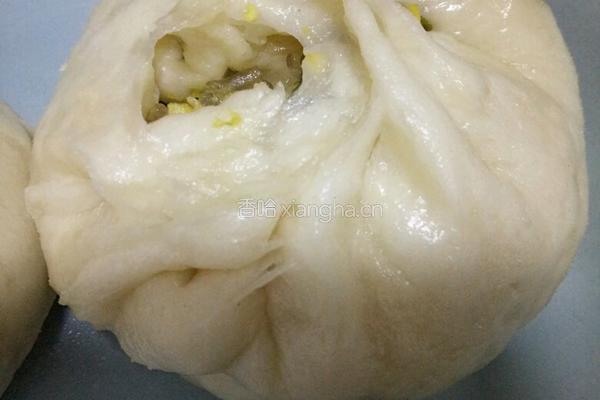 韭菜鸡蛋粉条包子的做法图解4