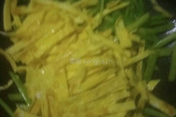 清炒香芹鸡蛋的做法图解11