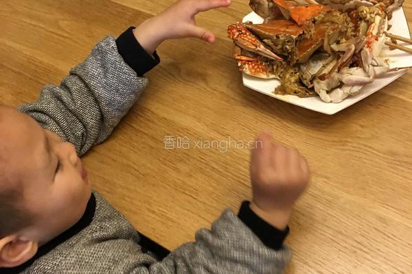 香煎梭子蟹的做法图解4