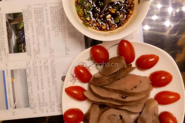 猪心拼盘的做法图解3