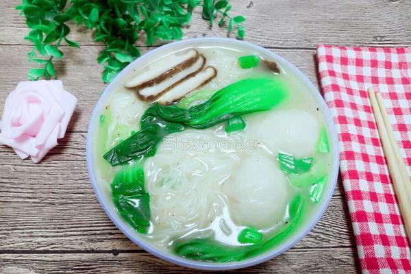 青菜鱼丸面的做法图解11