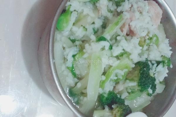 蔬菜豬油炒飯的做法图解5