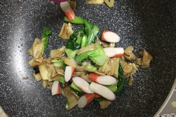 蟹棒杏鲍菇的做法图解10
