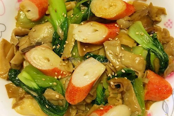蟹棒杏鲍菇的做法图解12
