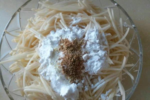 黄金土豆丝饼的做法图解2