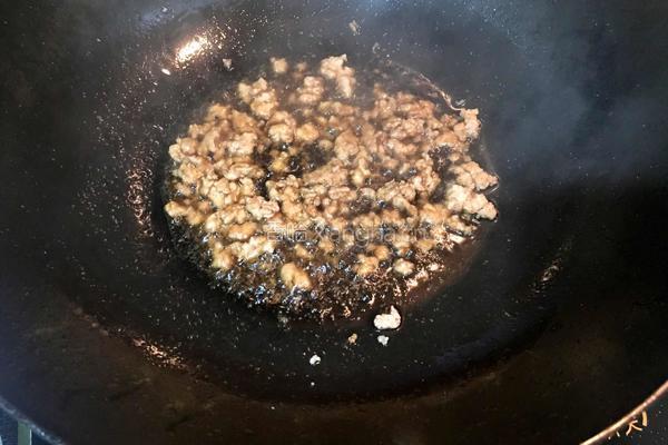 肉末豆角的做法图解4