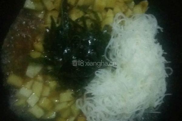 土豆海带炒米粉的做法图解5