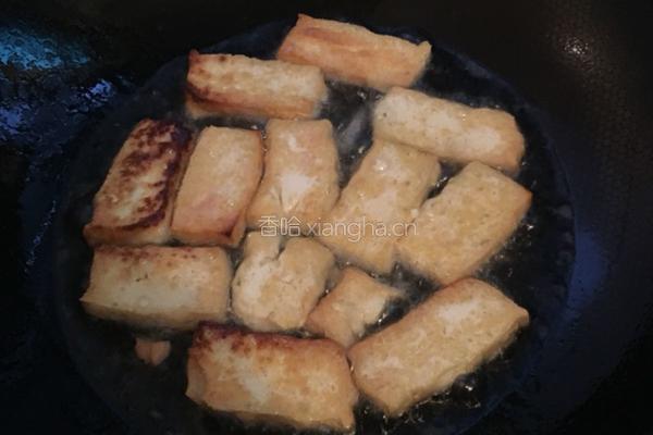 豆腐炒青菜的做法图解3