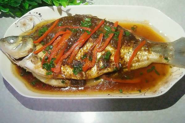 黄豆酱蒸鱼的做法图解10