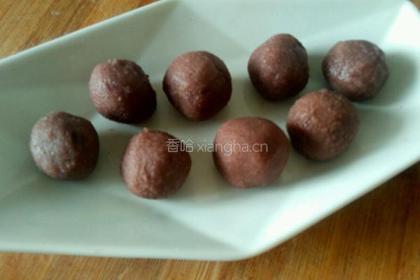黄金红薯糯米豆沙球的做法图解8