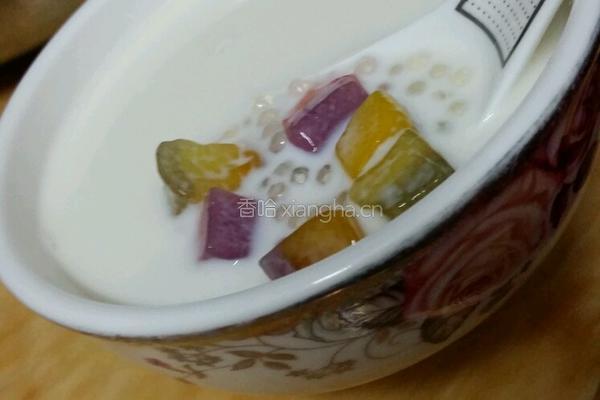 芋圆西米露的做法图解5