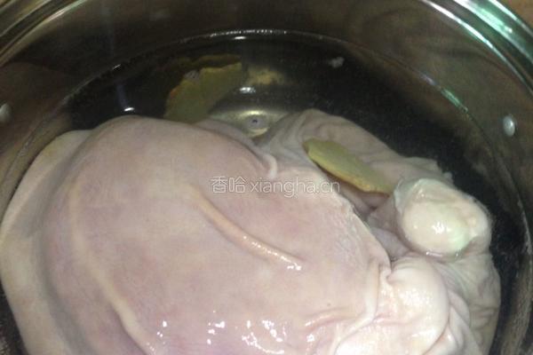 青笋烧肚条的做法图解6