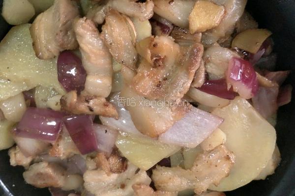 干锅土豆回锅肉的做法图解10