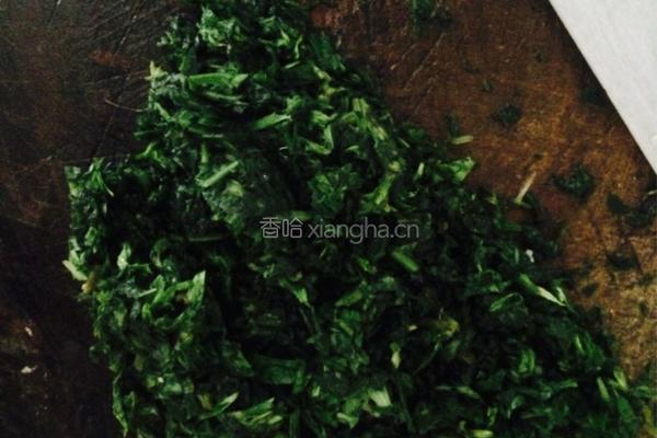 艾叶煎蛋的做法图解2