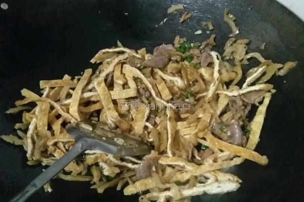 豆干榨菜炒肉的做法图解5