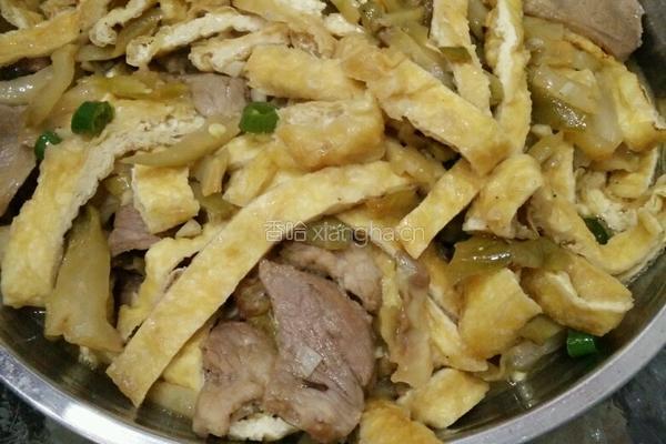 豆干榨菜炒肉的做法图解9