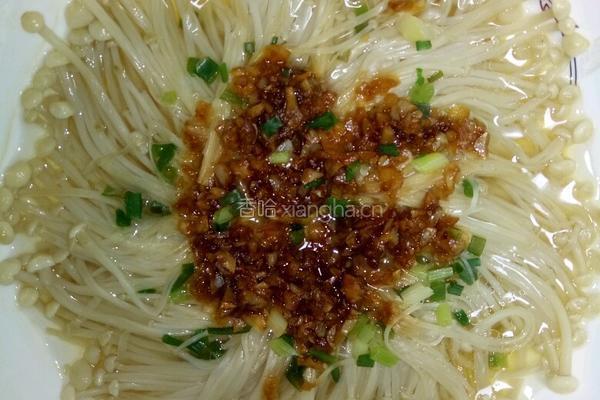 蒜蓉清蒸金针菇的做法图解9