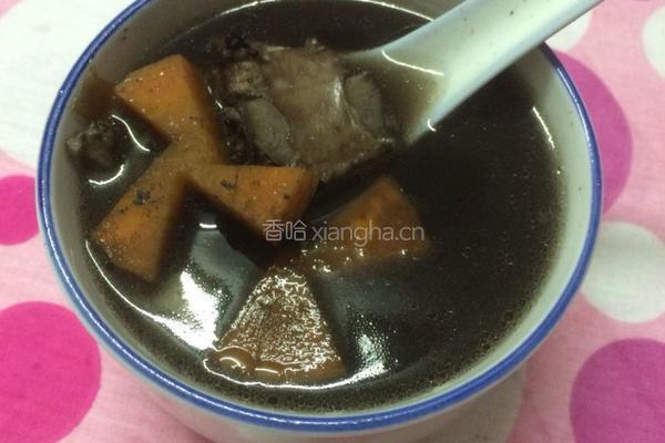 排骨黑芝麻汤的做法图解3