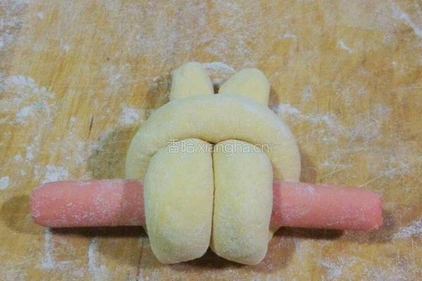 小兔南瓜馒头的做法图解6